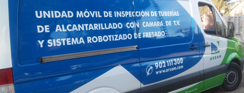 inspección de tuberías y red de alcantarillado Madrid ARZAM