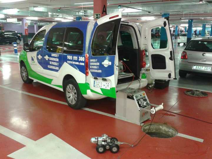 Inspección de tuberías con cámara TV en Majadahonda